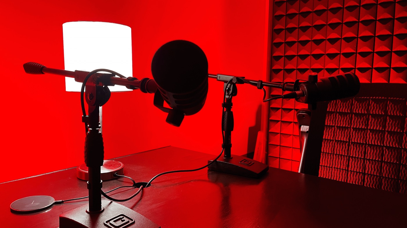 Studio microphones and acoustic panels
